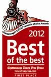 Chattanooga Times Free Press Best of the Best 2012 first place badge