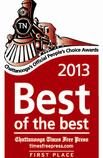 Chattanooga Times Free Press Best of the Best 2013 first place badge